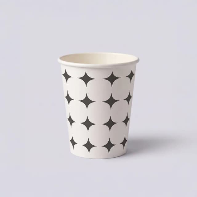 7oz Yıldız Desen Karton Bardak