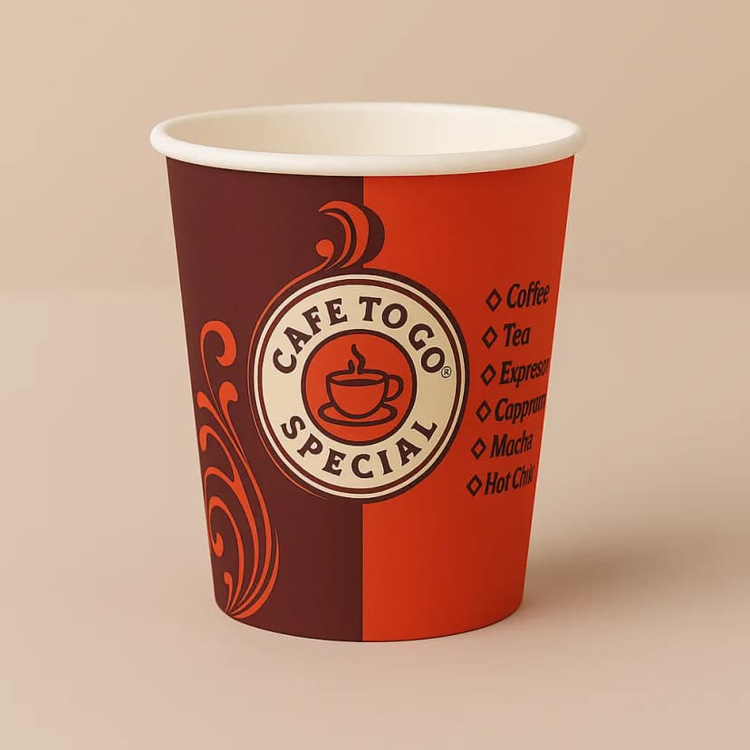 8oz Coffee To Go Karton Bardak