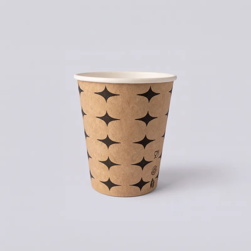 7oz Kraft Yıldız Karton Bardak